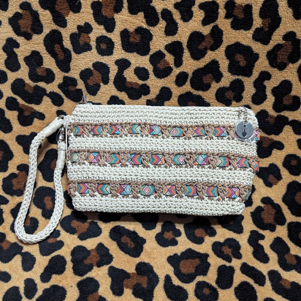 The Sak Crochet Wristlet